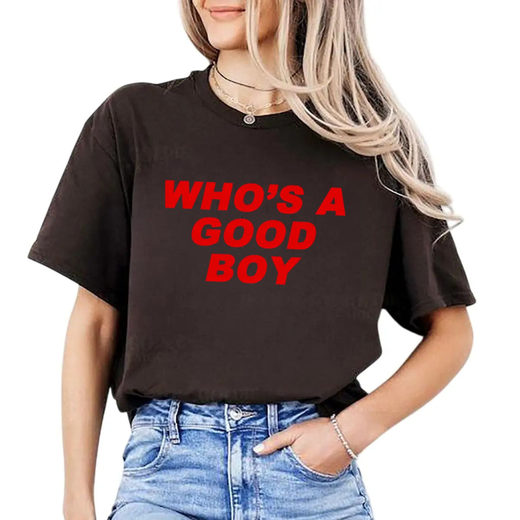Pasimax "Who's A Good Boy" Nostalgic T-Shirt — side view