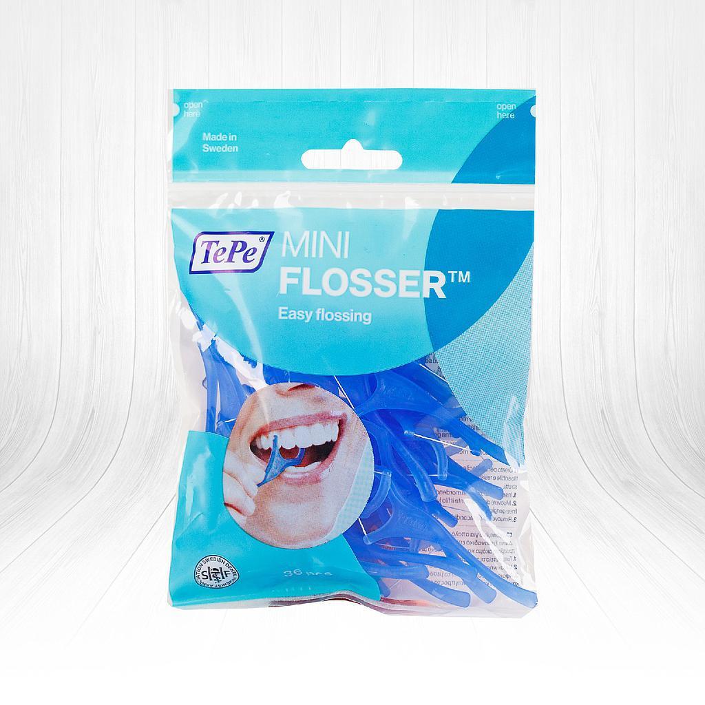 Tepe Miniflosser: Superior Dental Floss for Optimal Oral Hygiene, Plaque Removal and Gum Health - Compact & Easy to Use