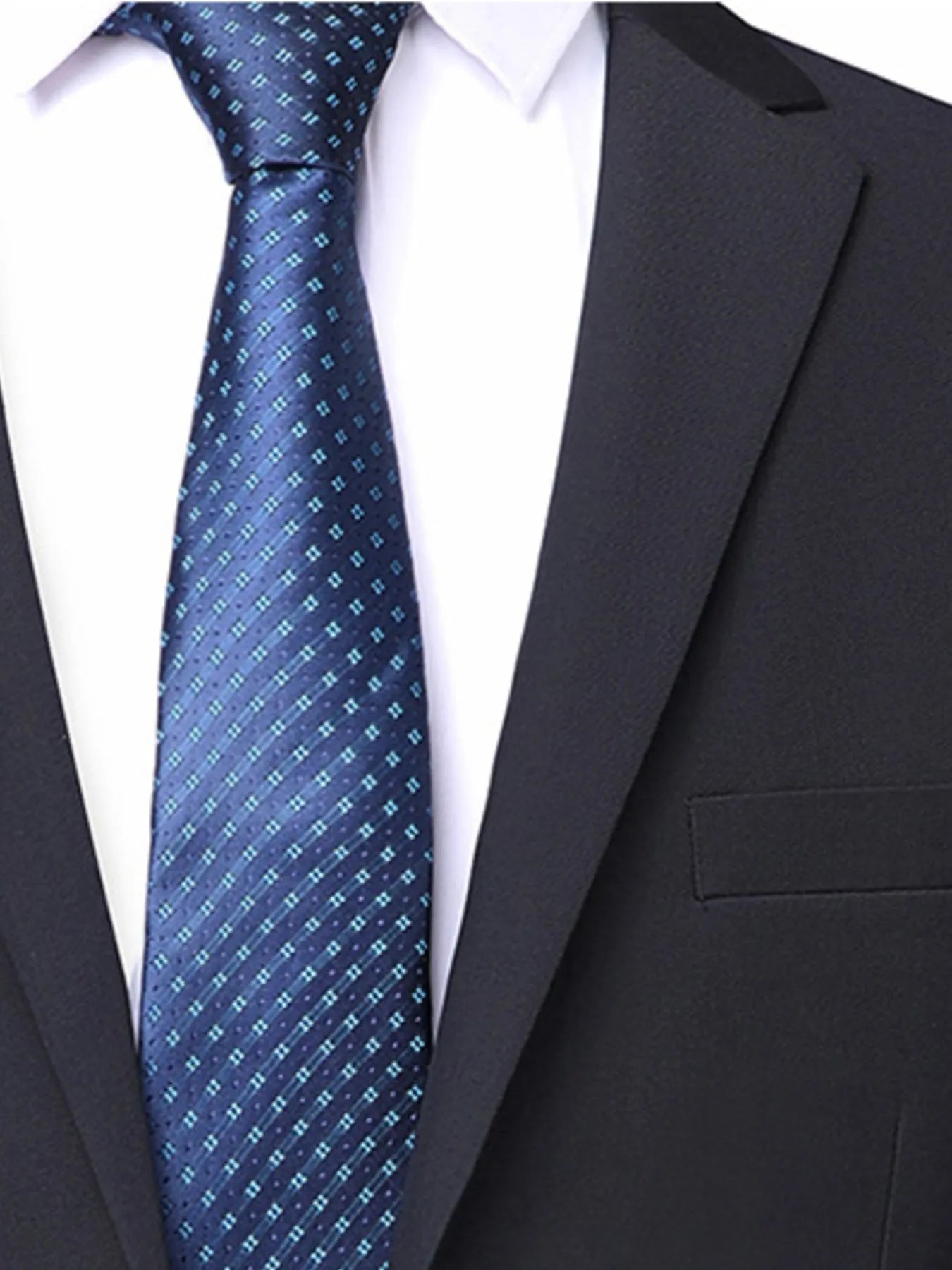 Men's Lapel Collar Long Sleeve Blazer and Pants Set