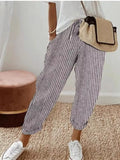 Striped Cropped Pants