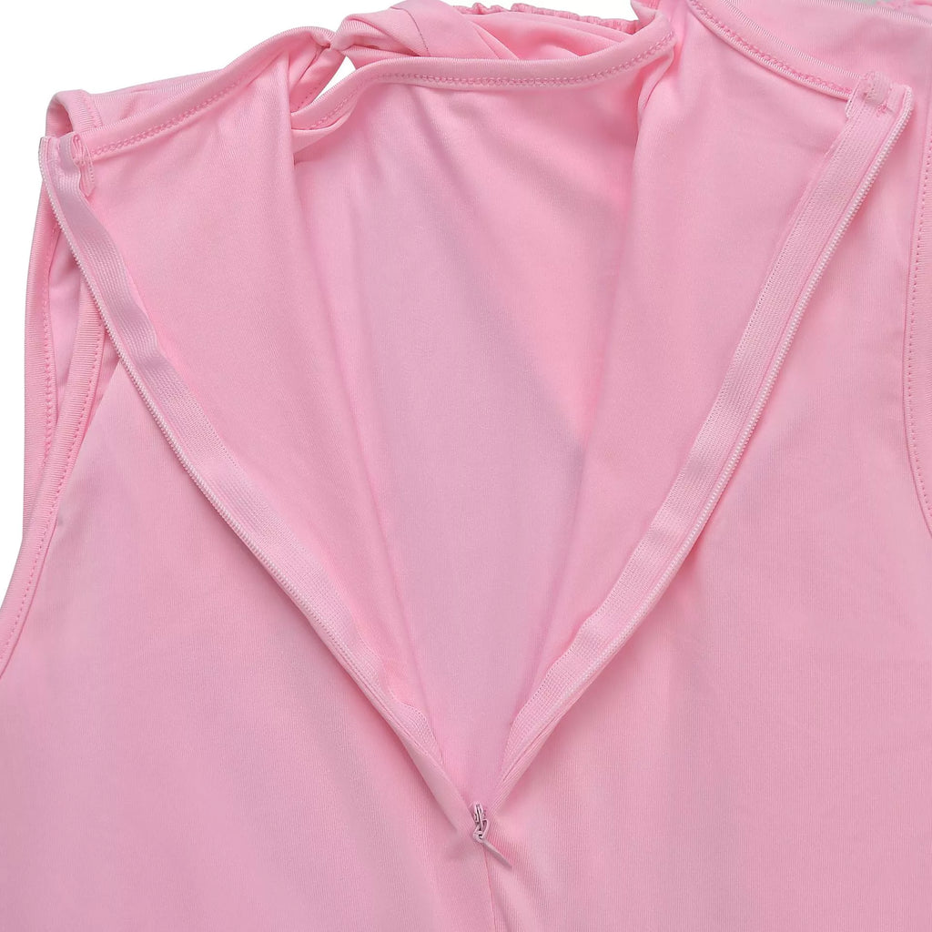 Ruched One-Shoulder Flare Leg Jumpsuit