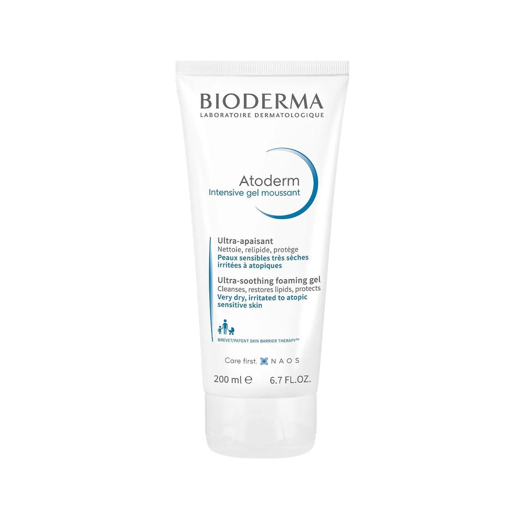Bioderma Atoderm Intensive Foaming Gel - Gentle, Dermatologically Tested Cleanser for Dry & Sensitive Skin
