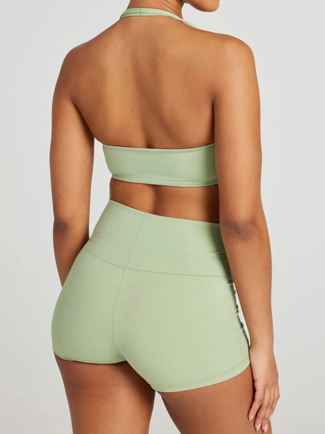 Halter Neck Cami and Shorts Active Set