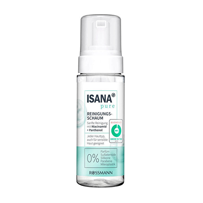 Isana Pure Facial Cleansing Foam Niacinamide 150ml - Gentle Cleanser | Refreshing Formula