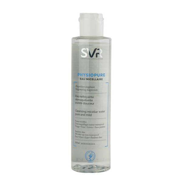SVR Physiopure Cleansing Micellar Water - Gentle Makeup Remover for Sensitive Skin, Paraben-Free, 6.76 fl oz