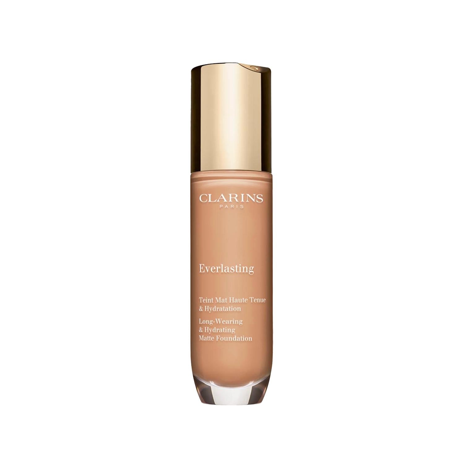 Clarins Everlasting 109C: Moisturizing Matte Liquid Foundation - Long Lasting Makeup, Flawless Finish, Shade 109C, 1.01 fl oz