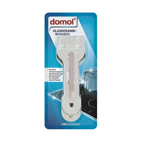 Domol Non-Scratch Cleaning Scraper for Glass, Ceramic, and Tile Surfaces - Effective Stubborn Stain Remover