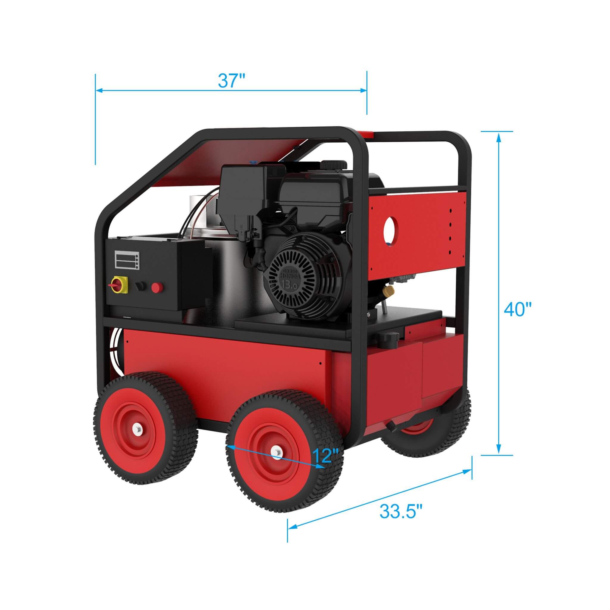 Heavy-Duty 4K PSI Commercial Hot Water Gas Powered Pressure Washer (SAK62461) – SAKSBY WHOLESALE, view 9