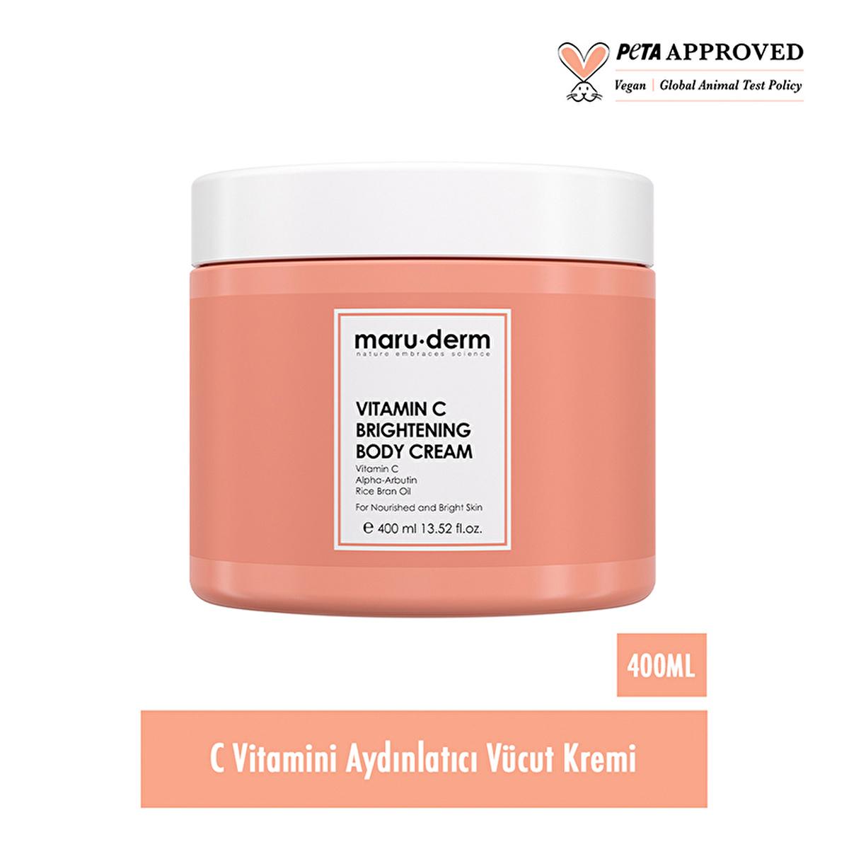 Maruderm Vitamin C Illuminating Body Cream - Hydrate & Even Skin Tone for Women | 400 ml