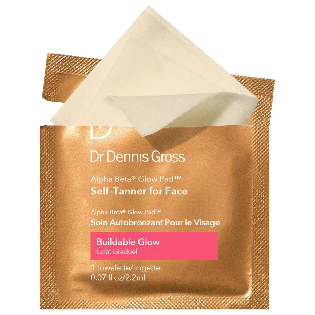 Alpha Beta¨ Glow Pad: Exfoliating Self-Tanner Towelette for Face | Achieve a Natural, Non-Streaky Sunless Tan with Vitamin E & Alpha Beta Acids