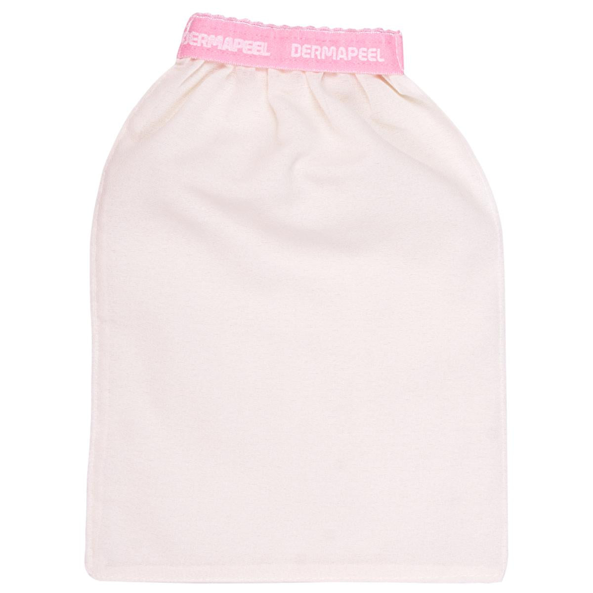 Dermapeel Pink Touch Bath Glove for Sensitive Skin Care - Soft, Gentle Cleansing, Unisex Design