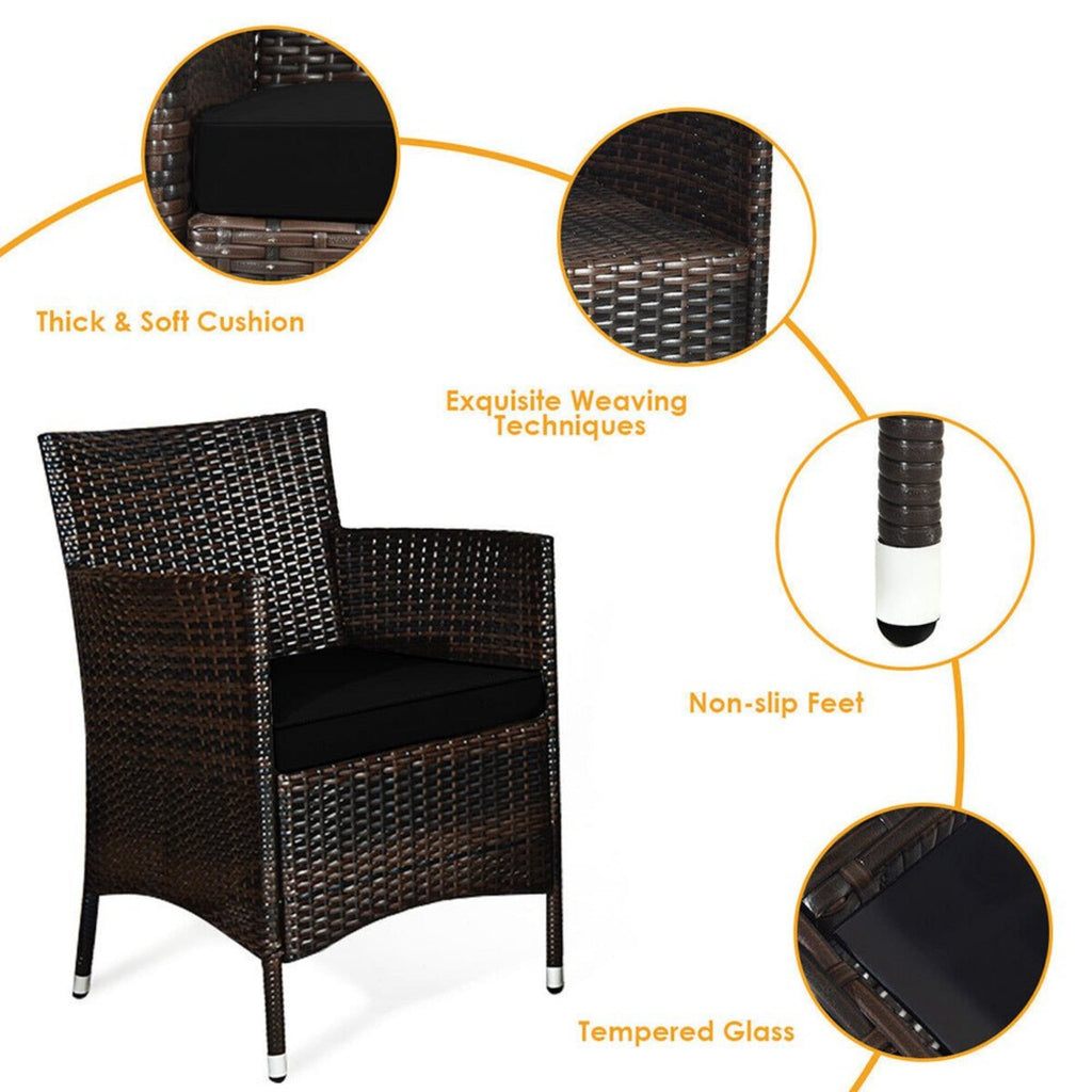 Alora 4-Piece Outdoor Rattan Patio Furniture Set With Cushions & Coffee Table (SAK75463) – SAKSBY WHOLESALE, view 9