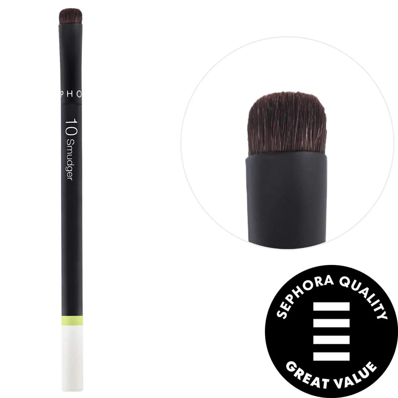 SEPHORA COLLECTION Essential Brush - 10 Smudger, Vegan Makeup Brush for Precise Eyeshadow and Eyeliner Application