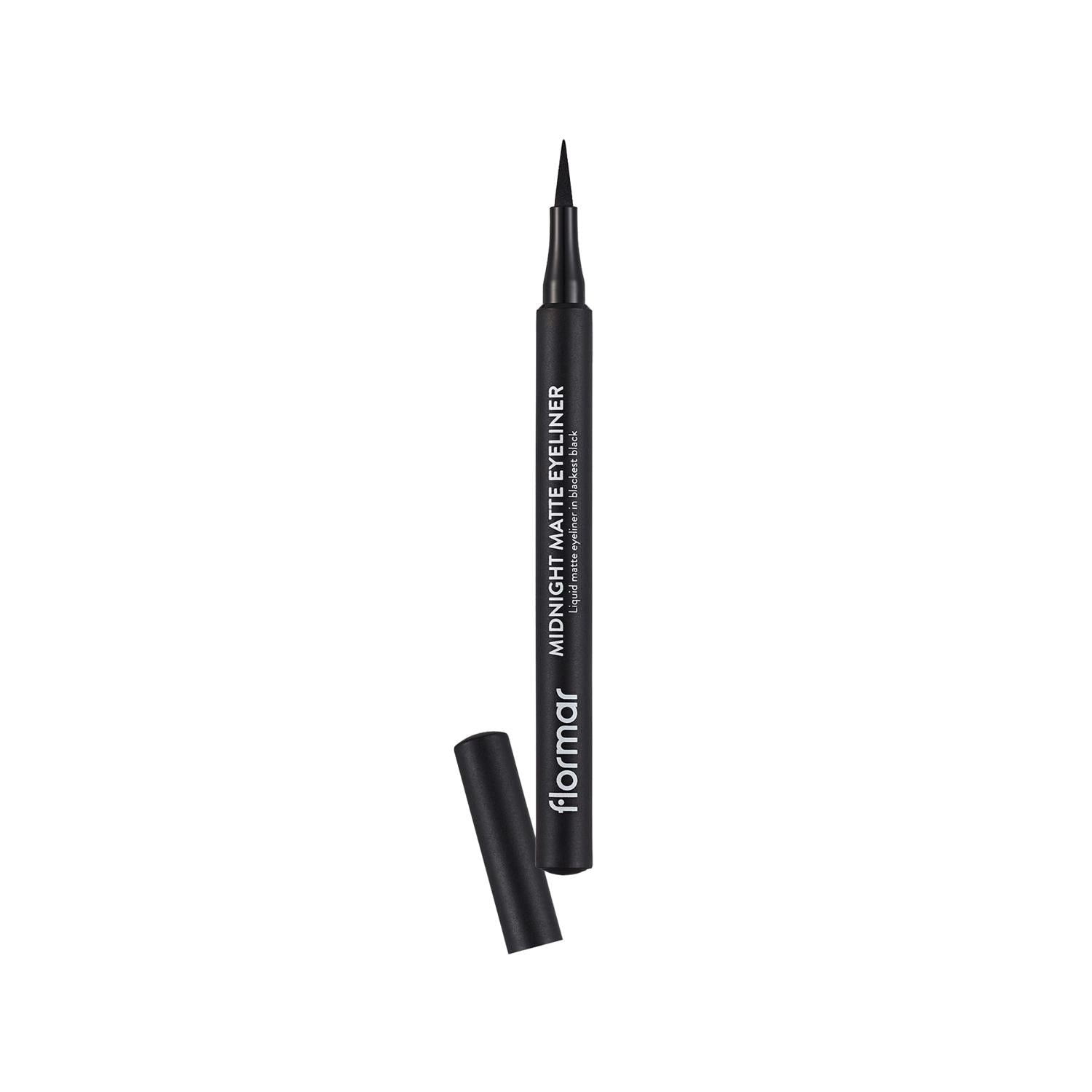 Flormar Midnight Matte Eyeliner Black 1ml - Precise, Long-Lasting Matte Finish