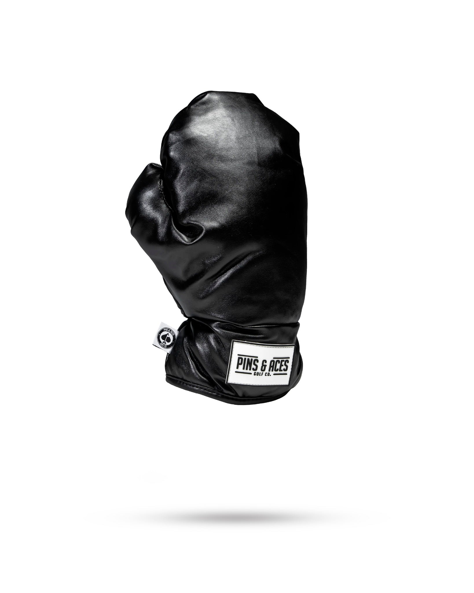 Pins and Aces Boxing Glove Black - Fairway Cover — back view