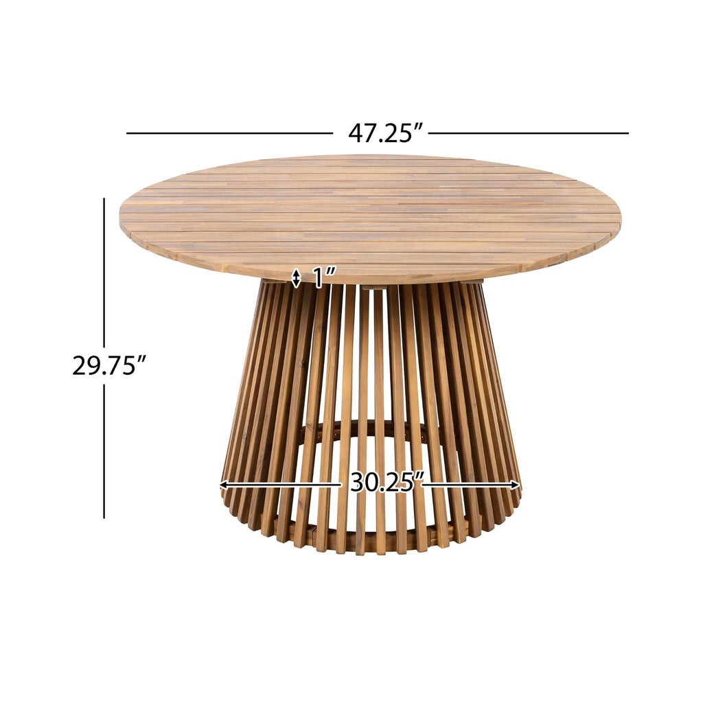Alora Premium 5-Piece Acacia Wooden Outdoor Furniture Patio Set With Dining Chairs And Table (SAK70445) – SAKSBY WHOLESALE, v