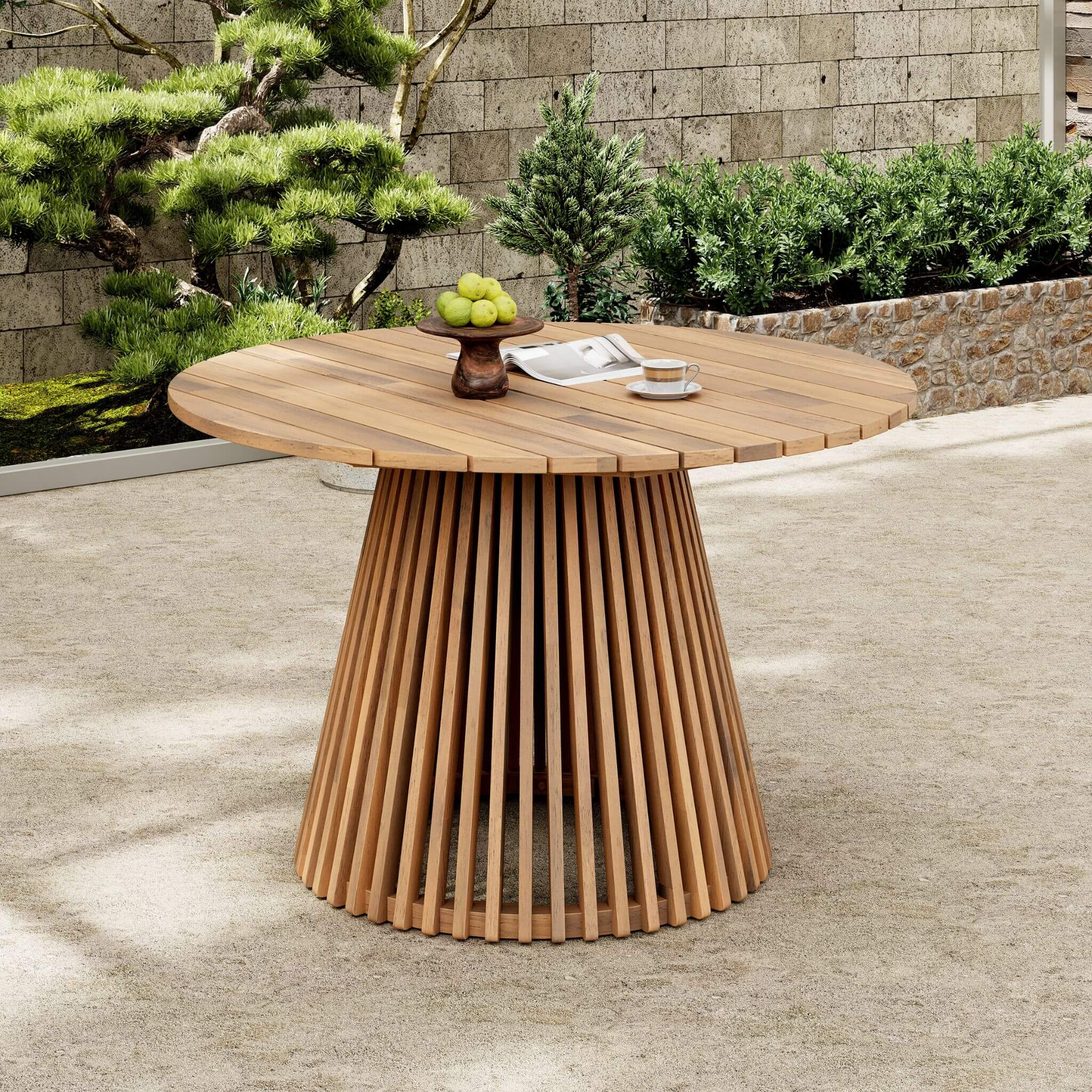 Alora Premium 5-Piece Acacia Wooden Outdoor Furniture Patio Set With Dining Chairs And Table (SAK70445) – SAKSBY WHOLESALE, v