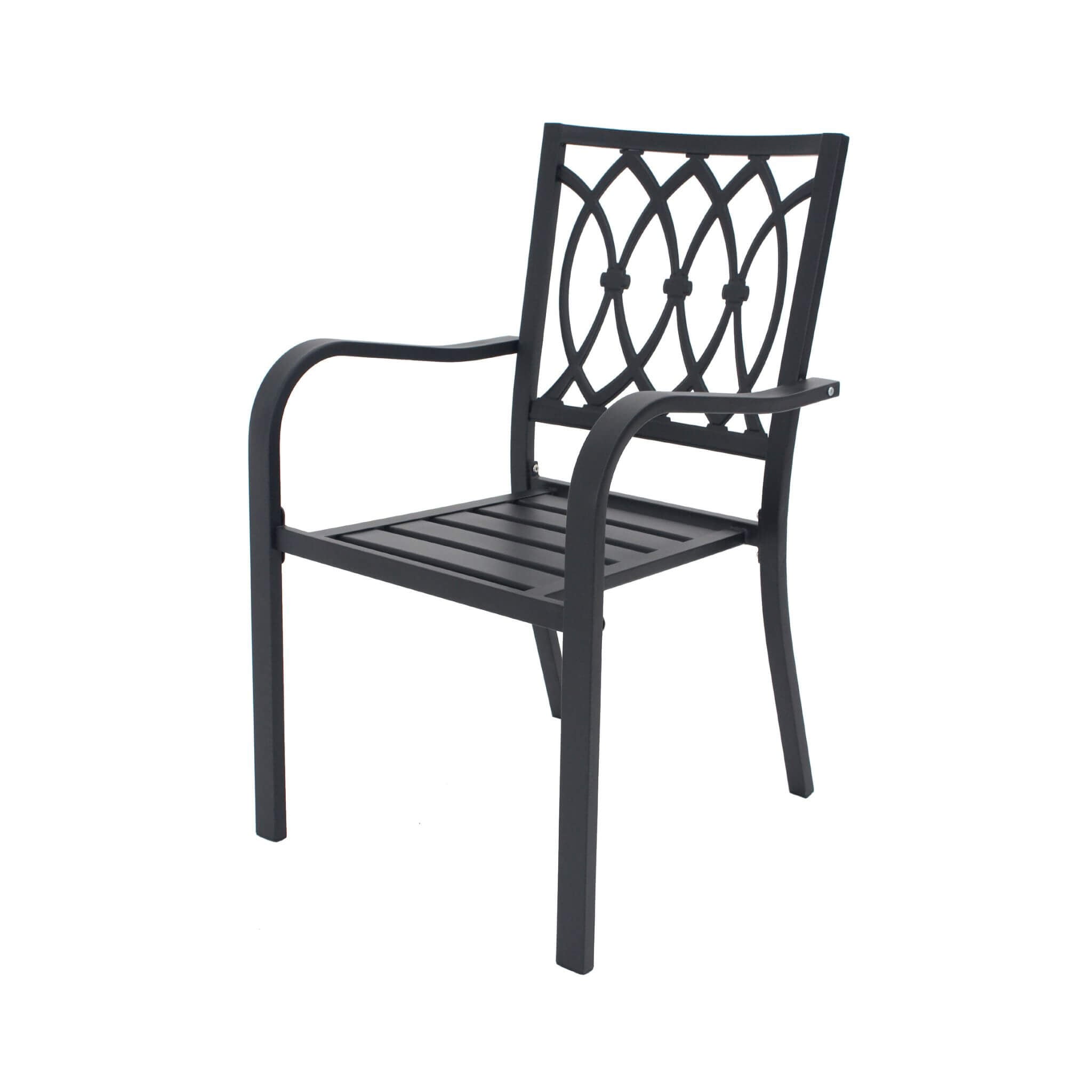 Alora 5-Piece Outdoor Dining Set With 4 Heavy-Duty Chairs And Square Table With Umbrella Hole [UMBRELLA NOT INCLUDED] (SAK935
