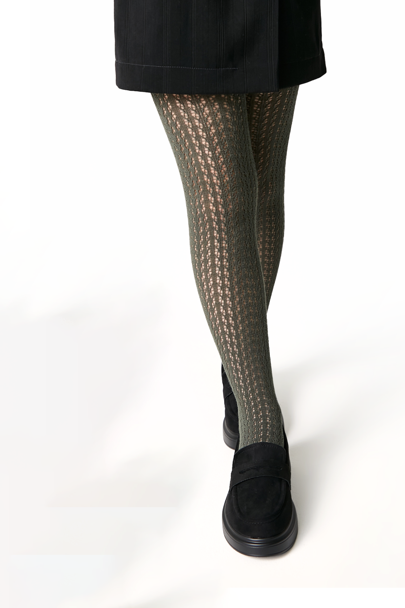 TheRanok.com Conte-Kids Cotton Tights Miss 618 - Mesh Pattern — detail close-up