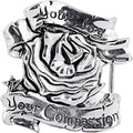 BodyCandy Pamela Anderson-Your Joy-Your Compassion-ROSE Belt Buckle — main product shot