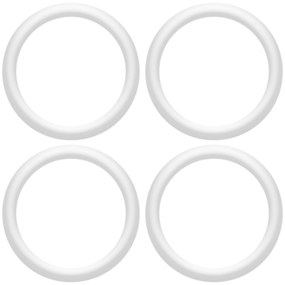 BodyCandy 5/8 Clear Rubber O-Ring 4-Pack — main product shot