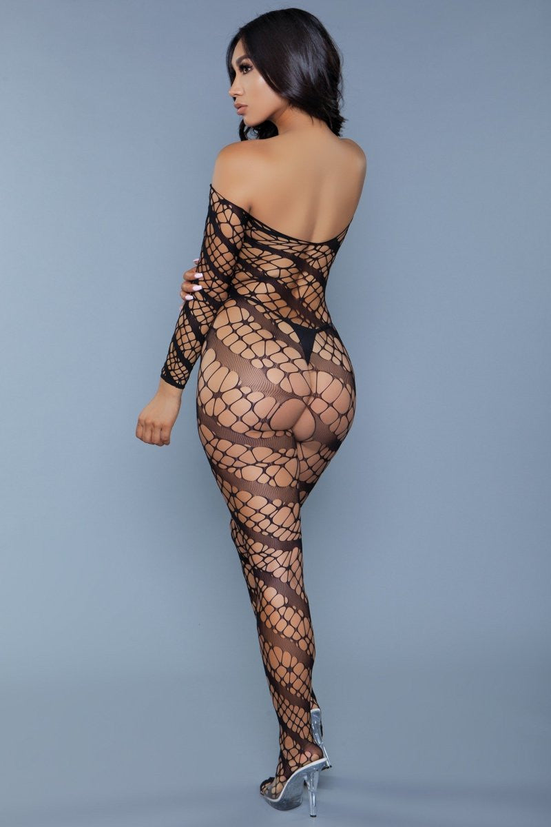 Love Spark Cove | Intimate Apparel, Pleasure Shop & Free Shipping 1991 Web of Love Bodystocking — back view
