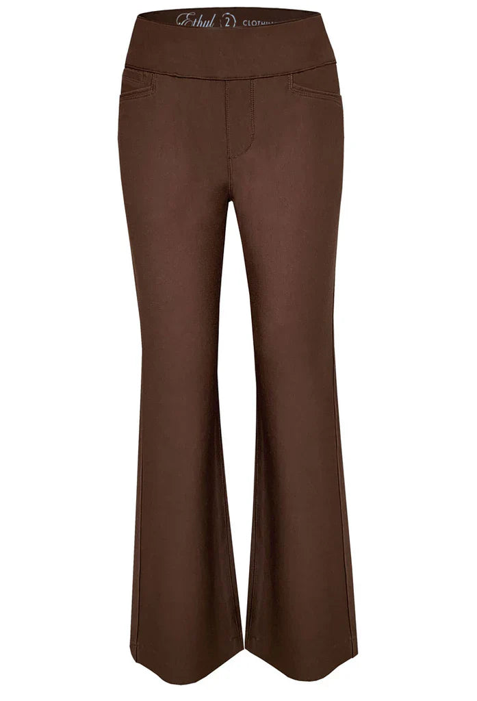 KADOU BOUTIQUE Pull-On Wide Leg Pants — detail close-up