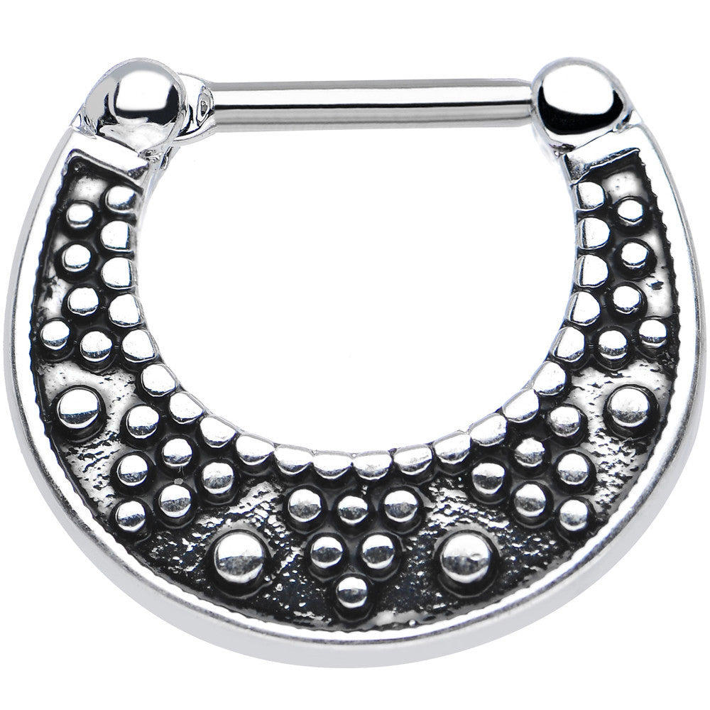 BodyCandy 16G 5/16 Stainless Steel Aztec Wonders Septum Clicker — main product shot