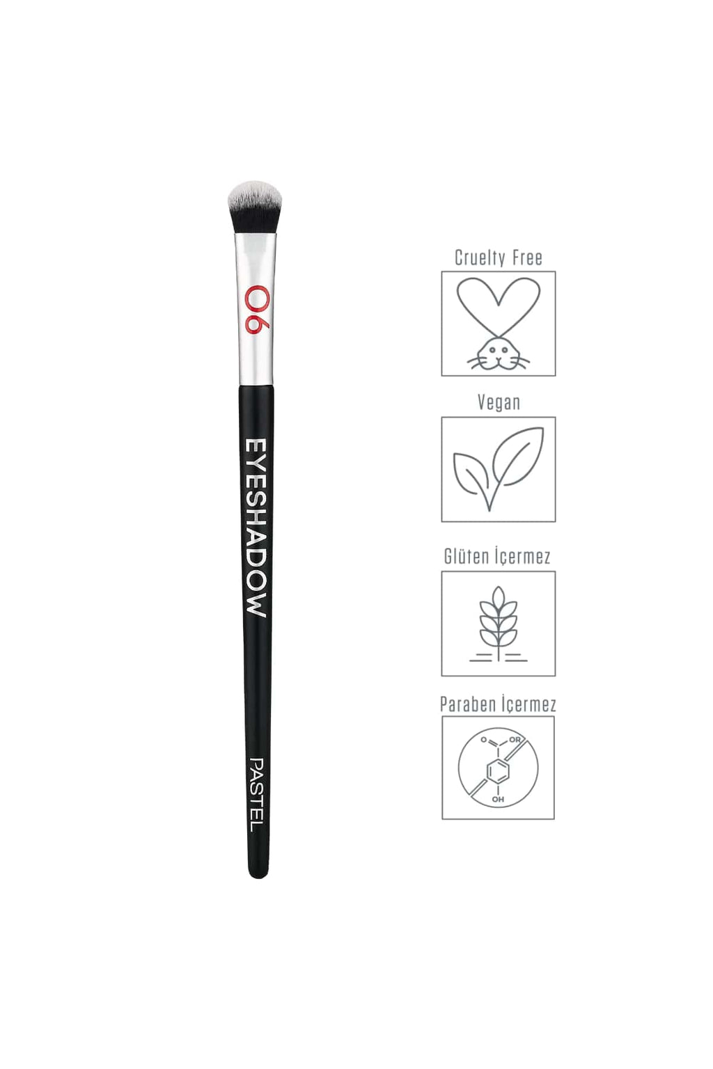 Profashion Pastel Eyeshadow Brush - Round Tip for Smooth Application, Suitable for Powder & Cream Eyeshadows