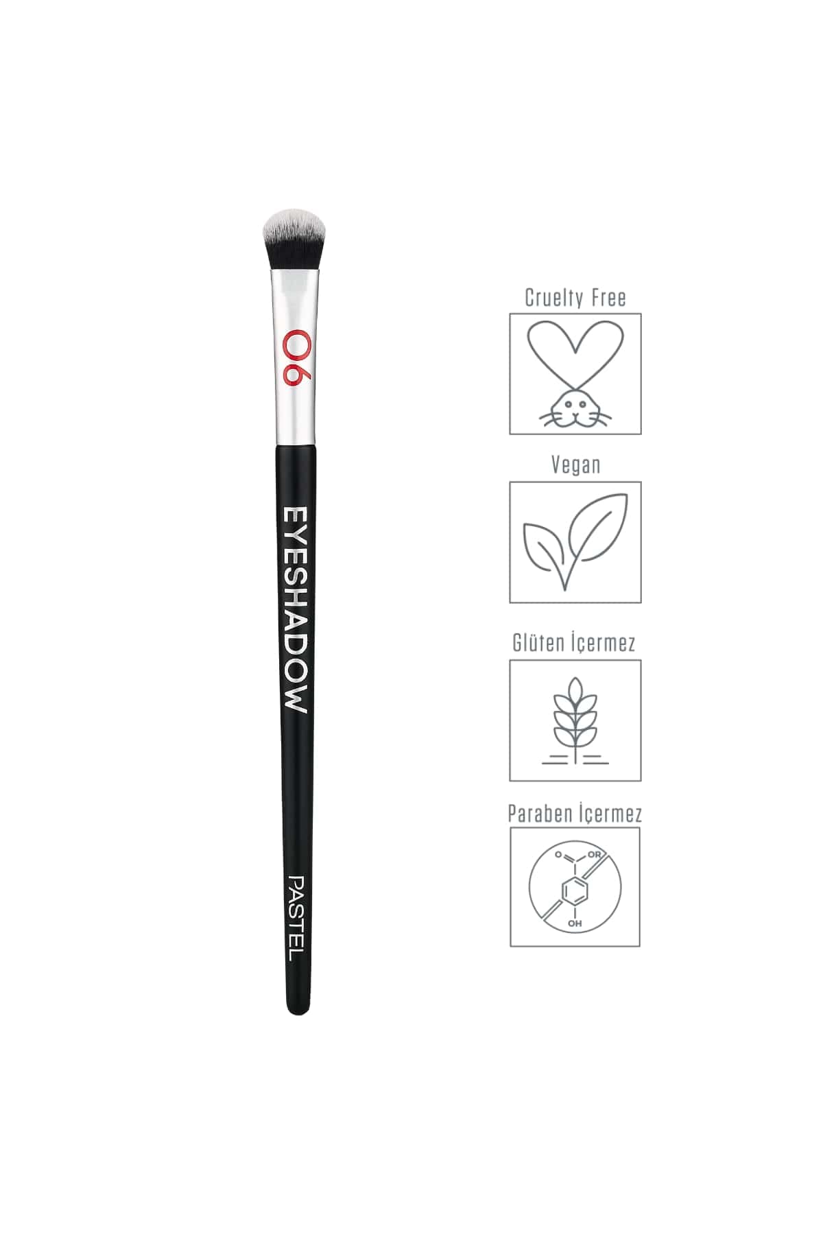 Profashion Pastel Eyeshadow Brush - Round Tip for Smooth Application, Suitable for Powder & Cream Eyeshadows