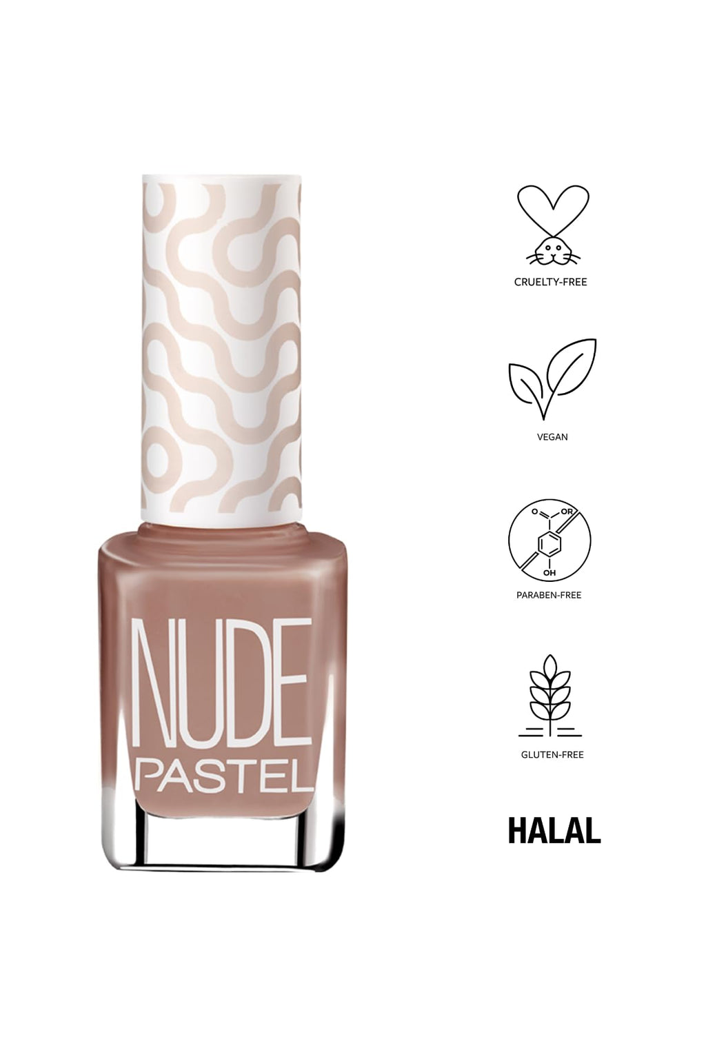 Pastel Nude Nail Polish 761 13ml - Cruelty-Free & Vegan Nail Polish for Healthier Nail Care
