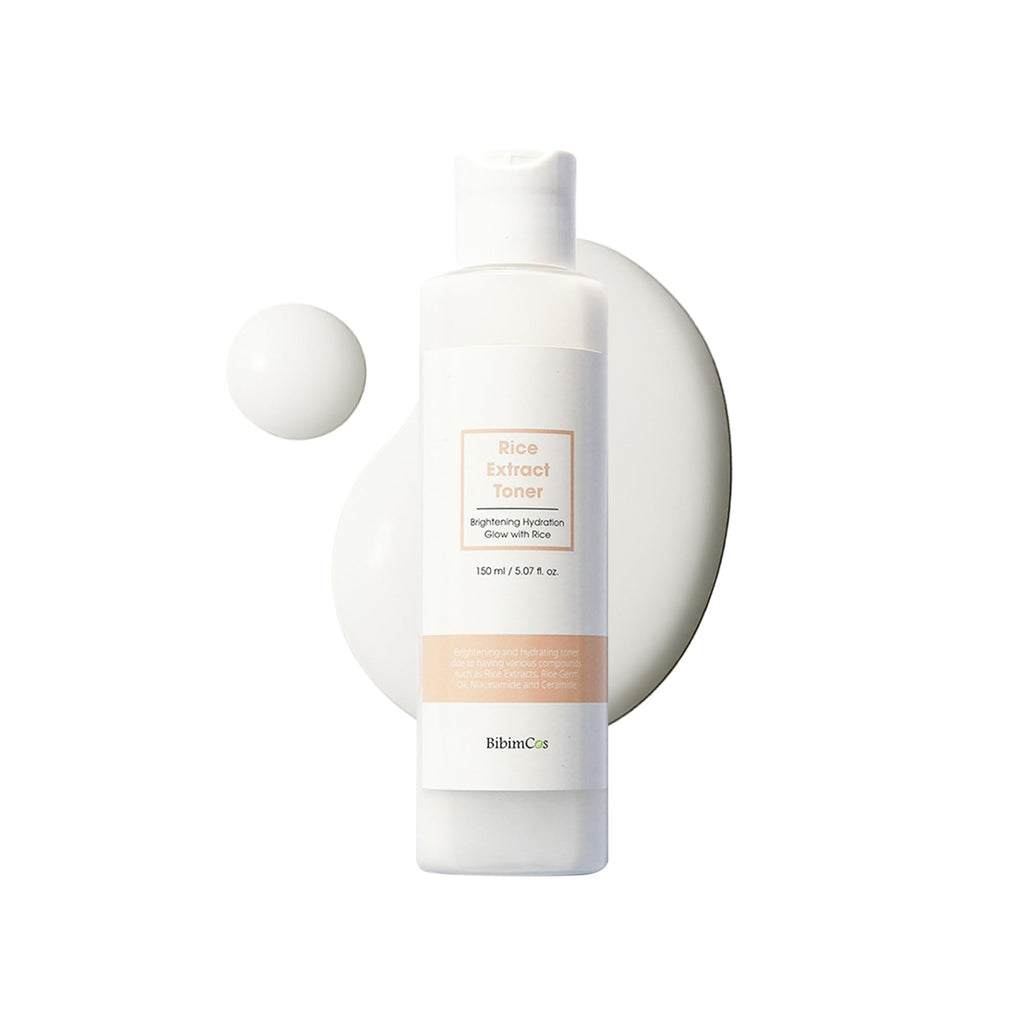 Bibimcos Rice Extract Toner 150 ml - Natural Hydrating Toner for Sensitive Skin