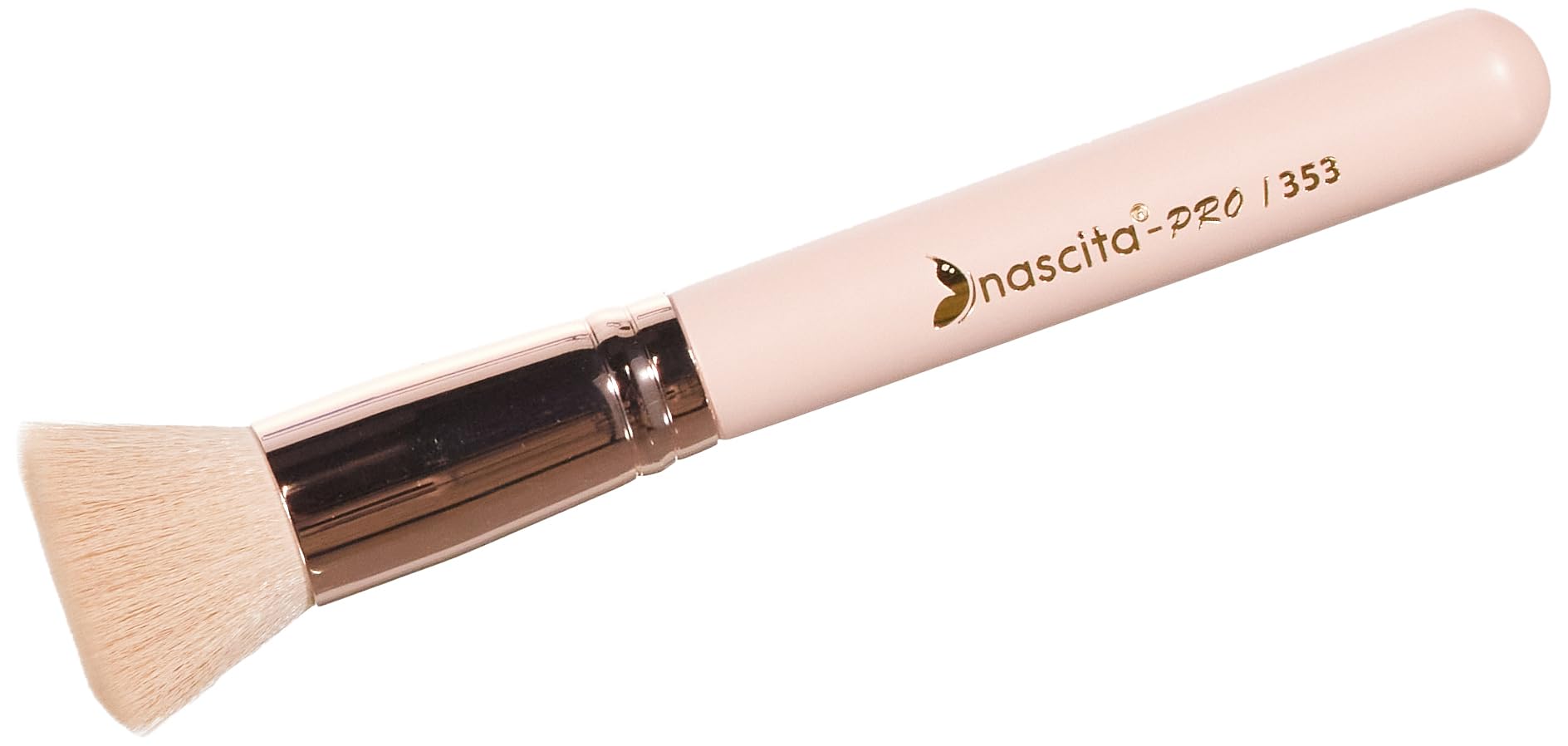 Nascita Soft Colors Kabuki Foundation Brush - 353: Anti-Bacterial, Synthetic Bristles for Flawless Liquid Foundation Application