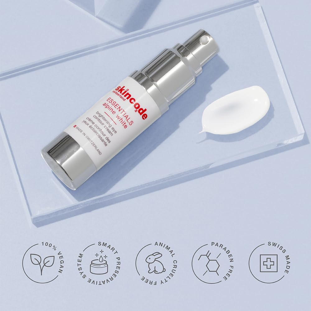 Skincode Brightening Eye Contour Cream - Anti-Aging Eye Care with Caffeine & Natural Extracts