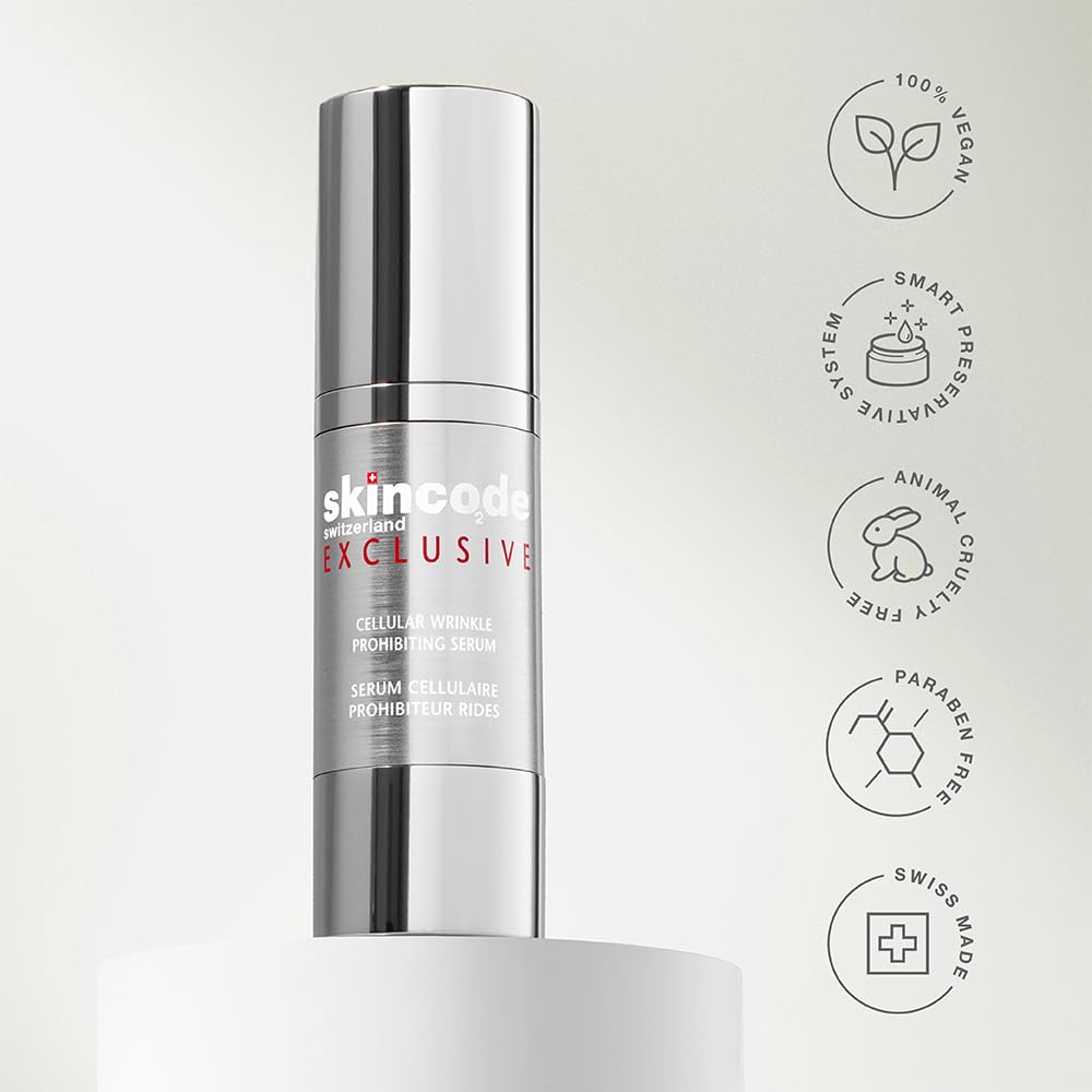 Skincode Anti-Wrinkle Serum with Cellular Renewal Complex - 30ml, Reduces Fine Lines & Wrinkles, Anti-Aging Skincare