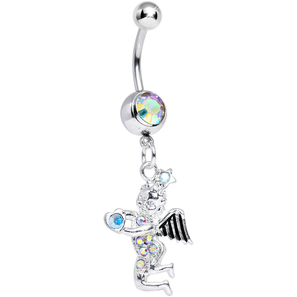 BodyCandy Aurora Gem Cherubic Angel Dangle Belly Ring — main product shot