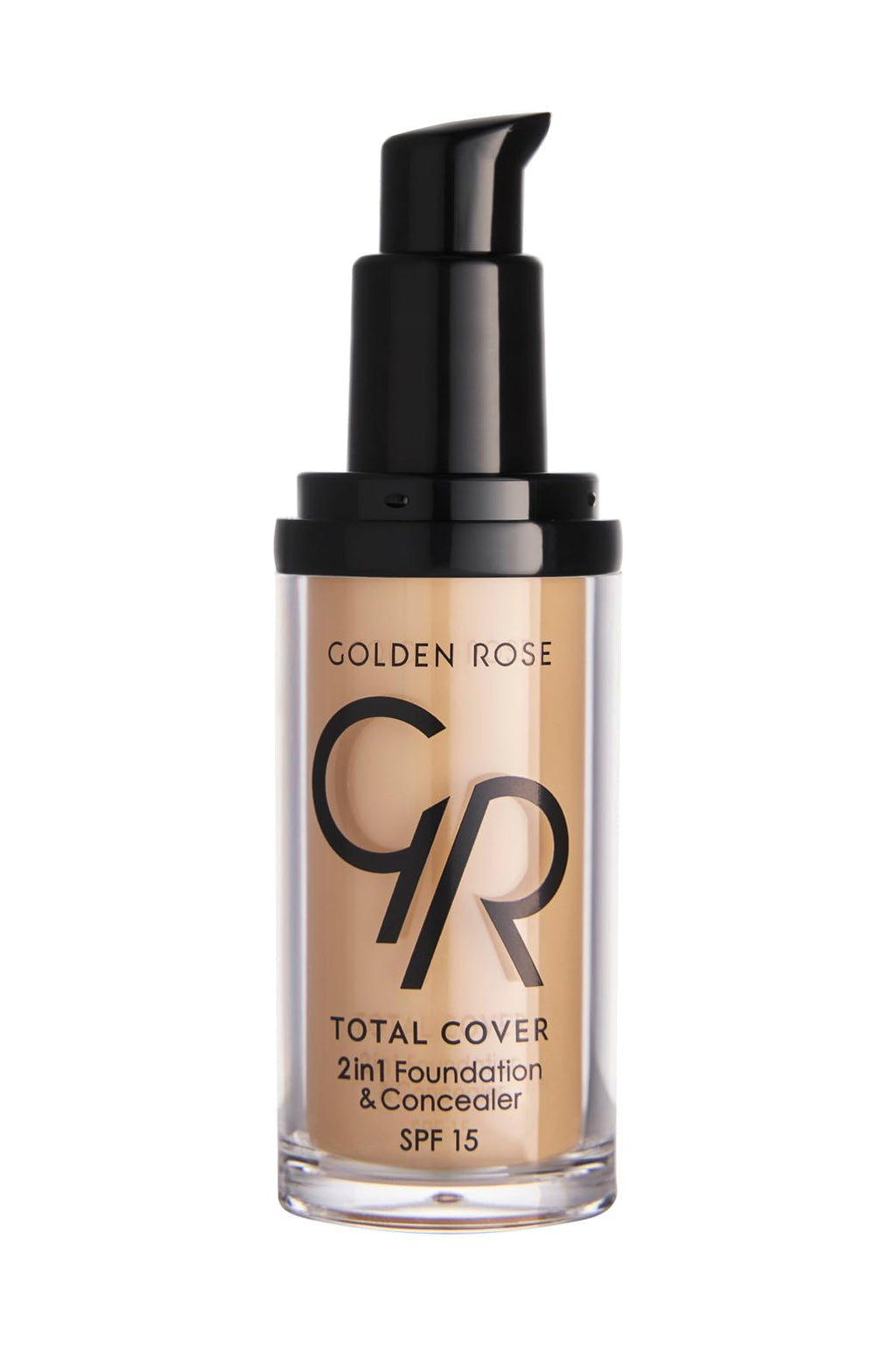 Golden Rose Total Cover 2in1 Foundation & Concealer - Shade 21 | Lightweight Formula