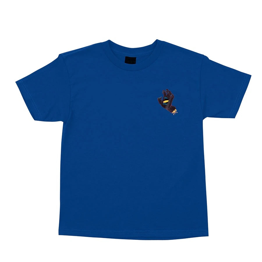 Santa Cruz Framework Hand Short Sleeve Youth T-Shirt - Royal Blue by Skates USA