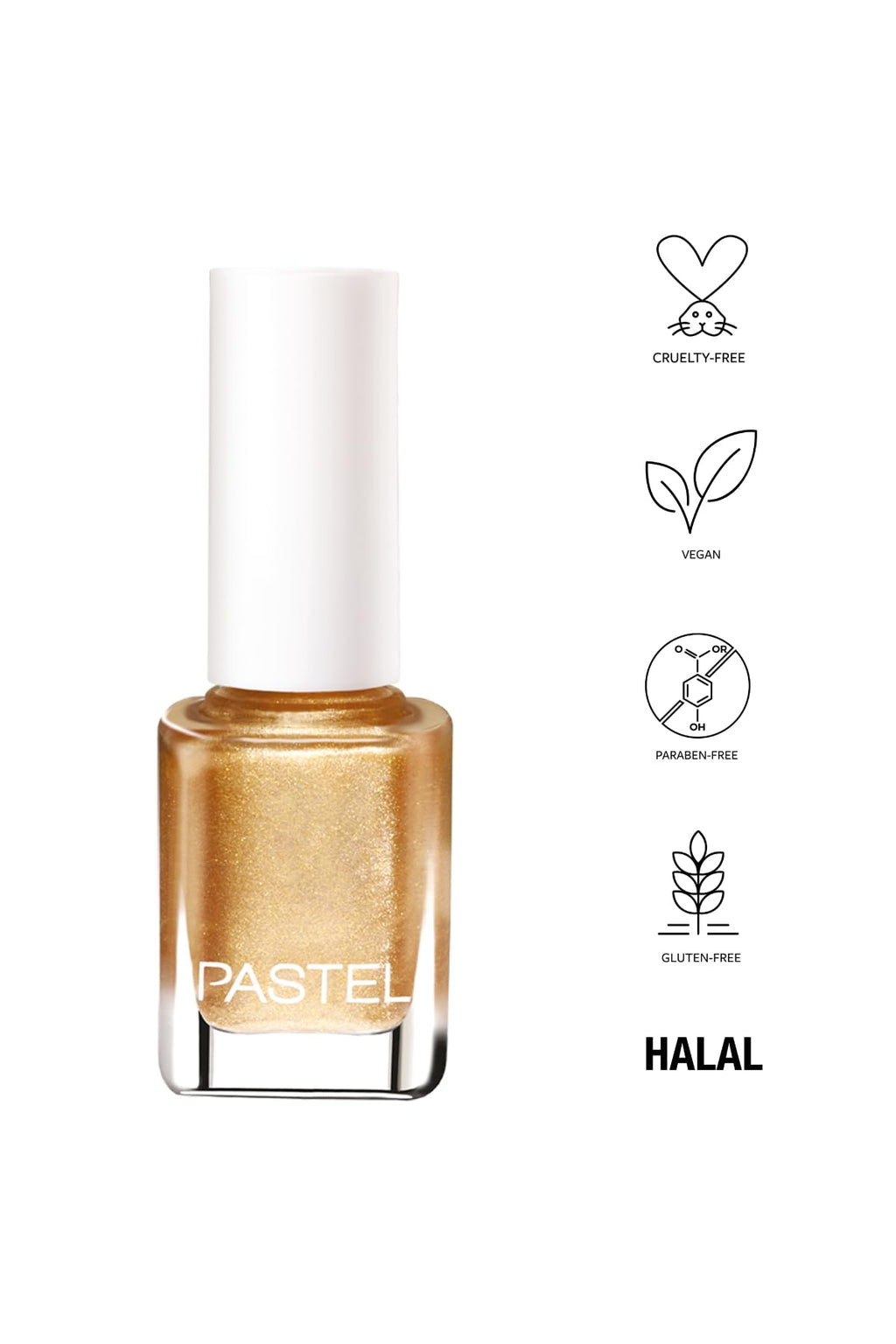 Pastel Vegan Nail Polish - Cruelty Free, Toxic-Free, Dense Covering - 13ml