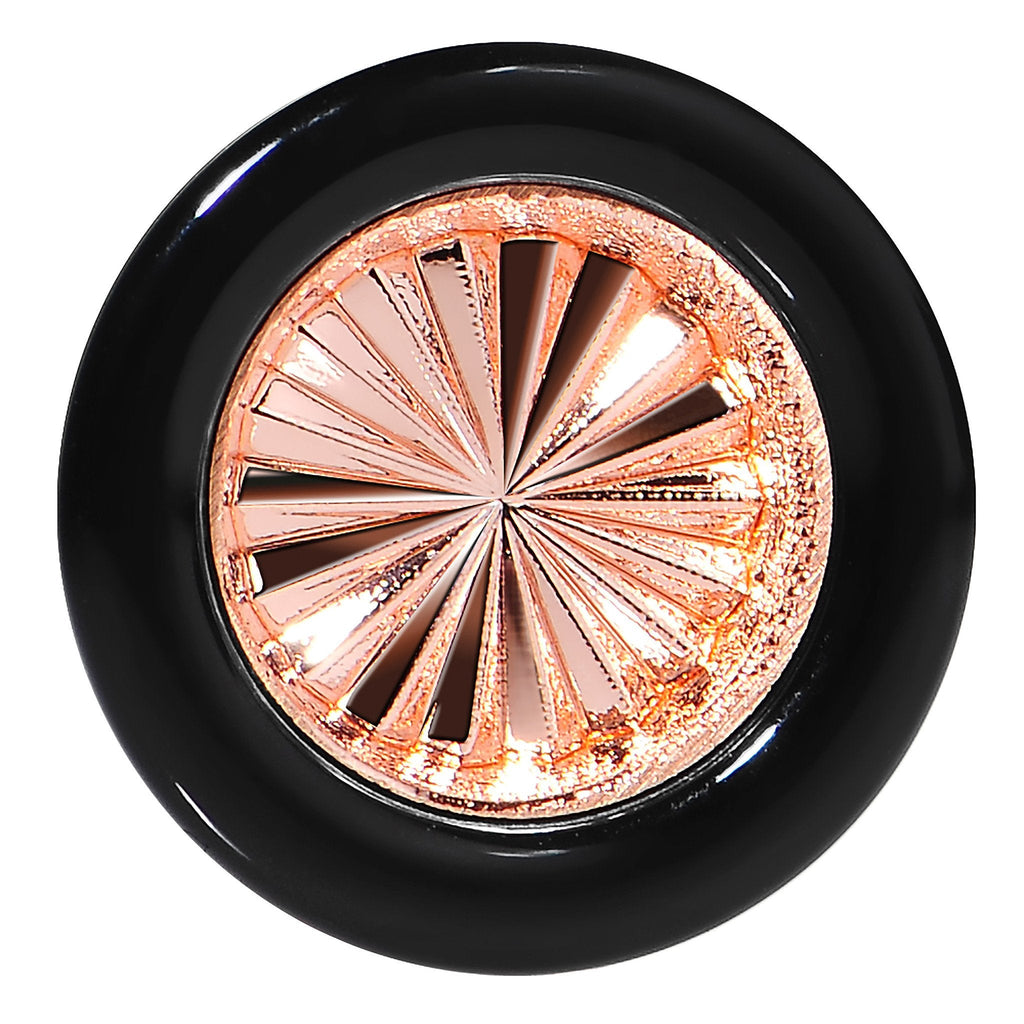 BodyCandy Black Acrylic Pink Flashy Tire Rim Saddle Plug 2G to 20mm — detail close-up