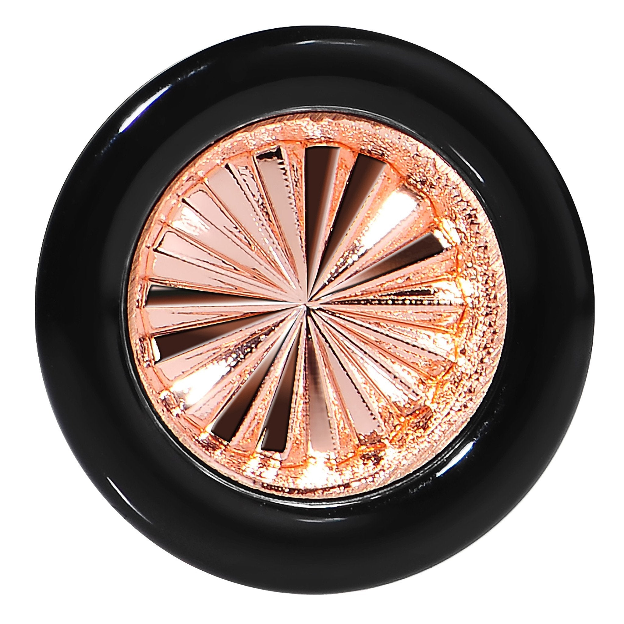 BodyCandy Black Acrylic Pink Flashy Tire Rim Saddle Plug 2G to 20mm — detail close-up