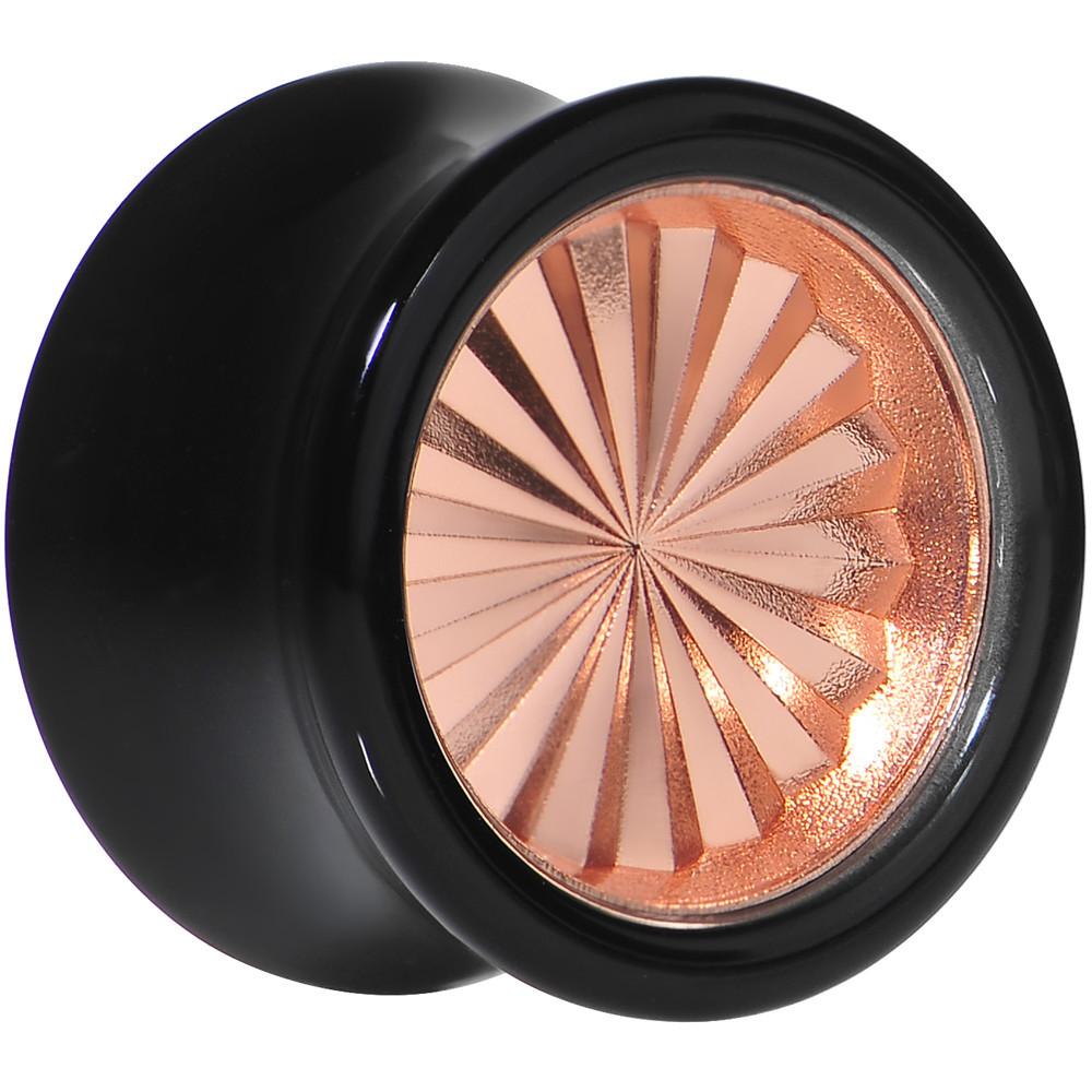 BodyCandy Black Acrylic Pink Flashy Tire Rim Saddle Plug 2G to 20mm — alternative angle