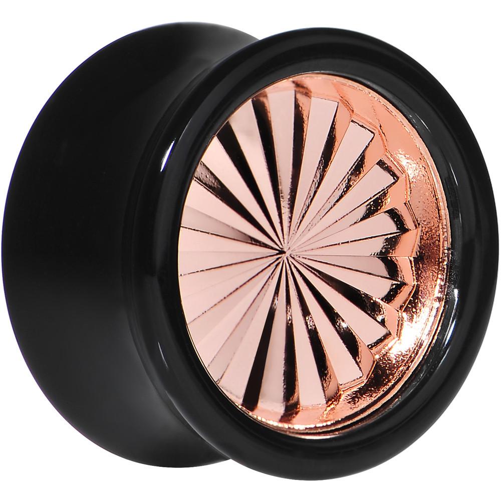 BodyCandy Black Acrylic Pink Flashy Tire Rim Saddle Plug 2G to 20mm — in-use photo