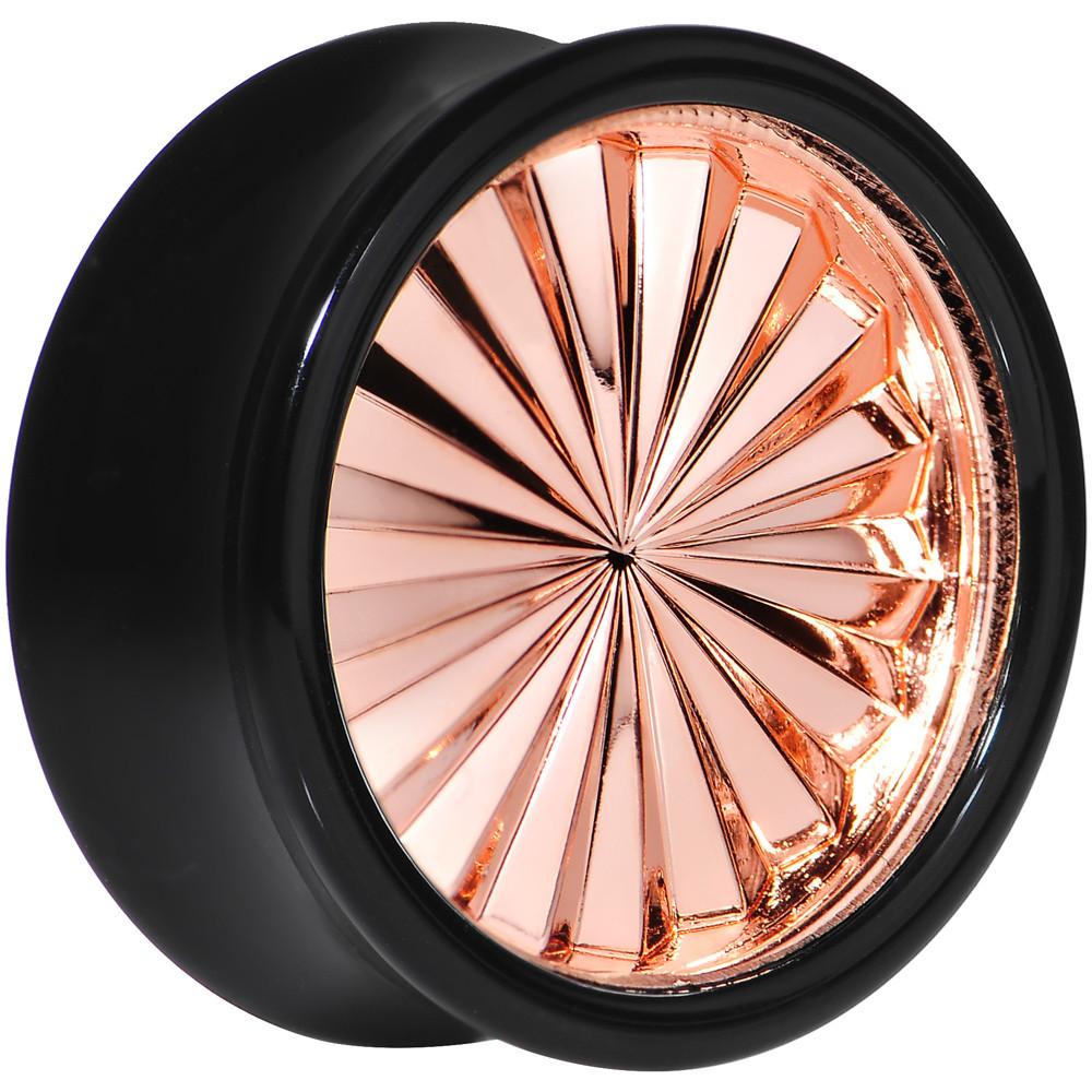 BodyCandy Black Acrylic Pink Flashy Tire Rim Saddle Plug 2G to 20mm — color detail