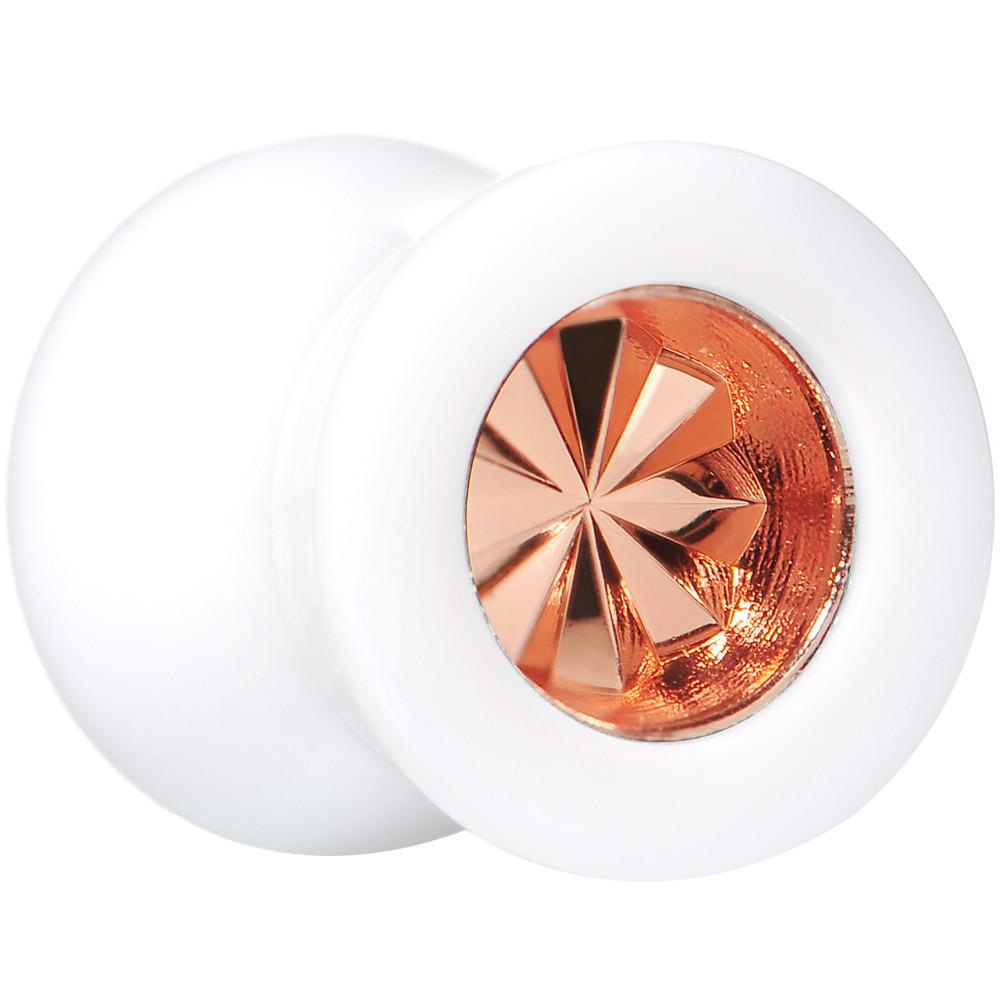 BodyCandy White Acrylic Pink Flashy Tire Rim Saddle Plug 2G to 20mm — lifestyle context