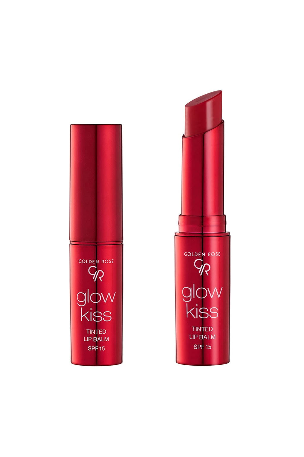 Golden Rose Glow Kiss Tinted Lip Balm - Vegan, SPF 15, Natural Lip Tint for Moisturized Lips