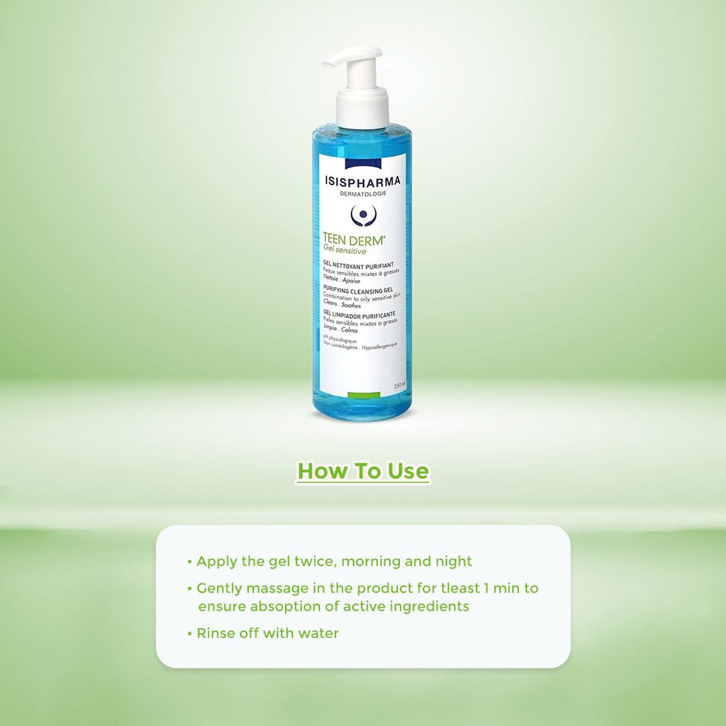 Isispharma Teen Derm Gel Sensitive 250ml