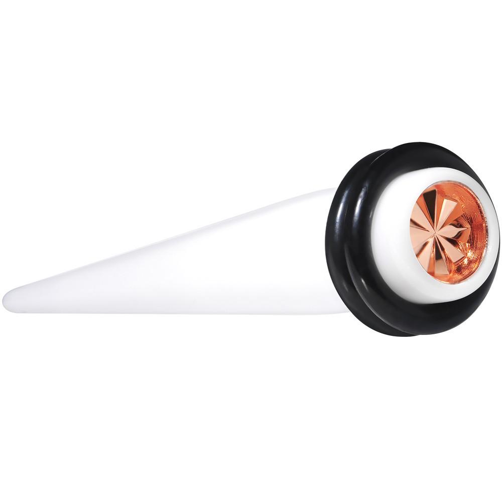 BodyCandy White Acrylic Pink Flashy Tire Rim Taper 2G to 20mm — lifestyle context