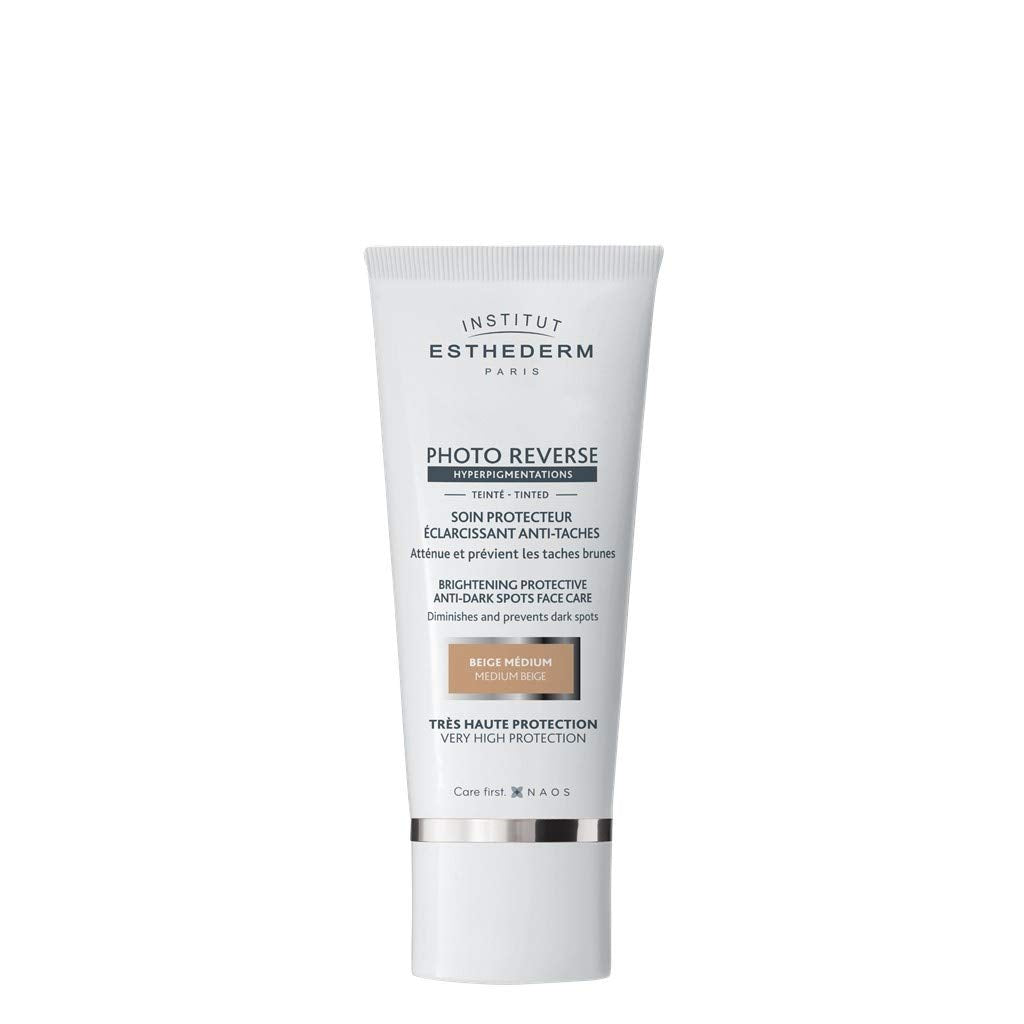 Esthederm Tinted Sunscreen - Photo Reverse Tinted Medium Beige 50ml - Anti-Aging Sun Protection Cream