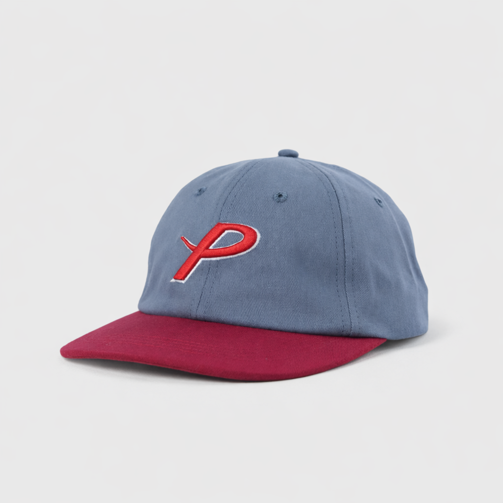 “P” CANVAS CAP | LIVID/RED